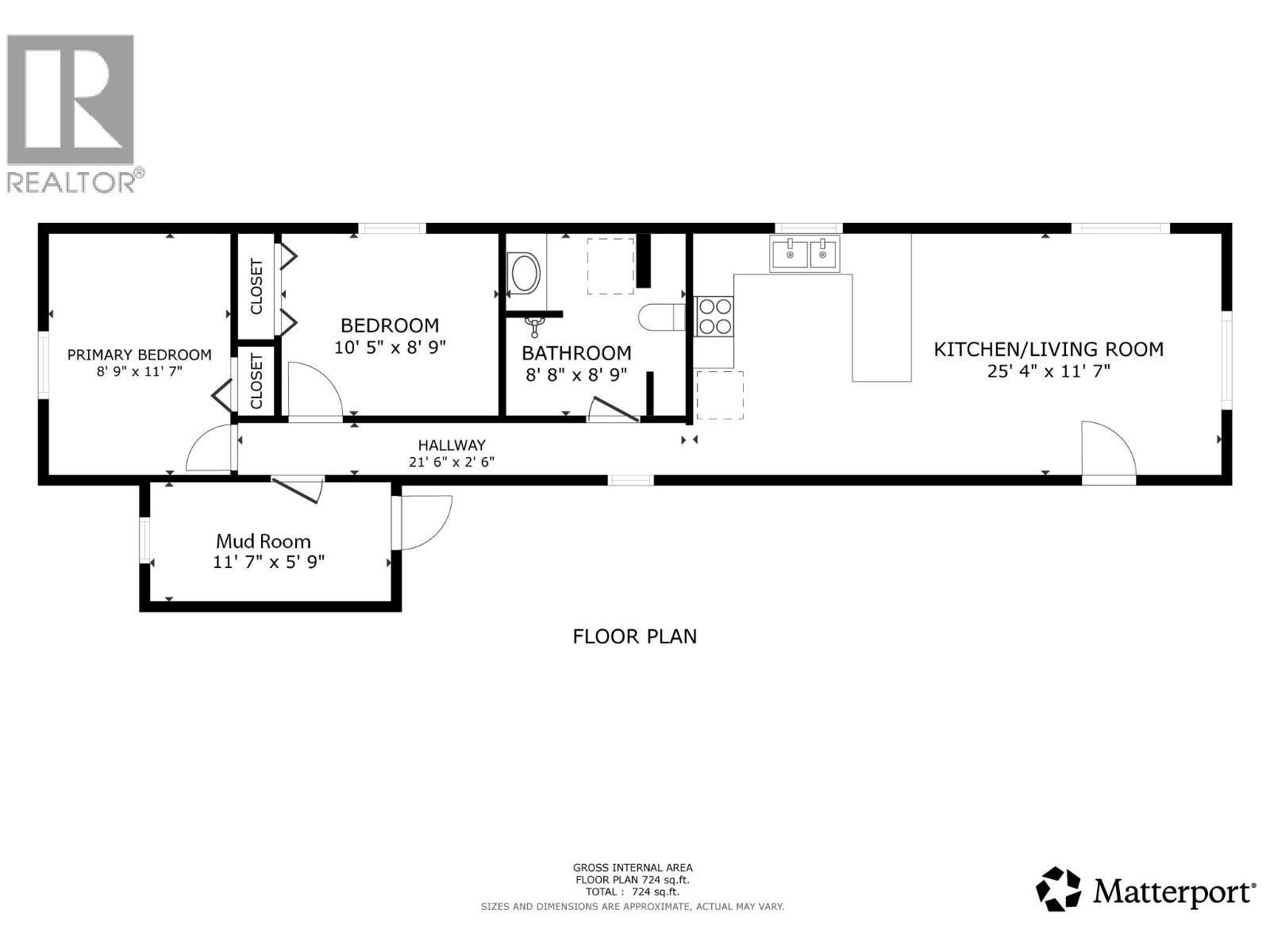 mobile home floor plan - 1421 Erickson Road Unit# 21, Creston, BC
