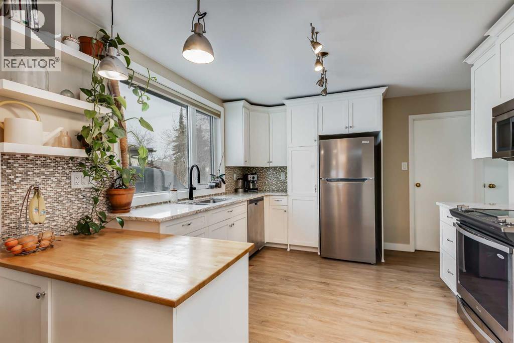 4351 70 Street Nw, Calgary, AB - Indoor Photo Showing Kitchen With Stainless Steel Kitchen With Double Sink