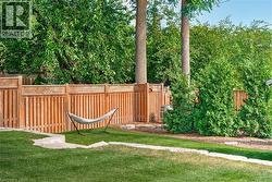 View of fenced yard -