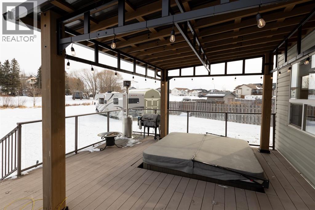 4828 55 Boulevard Close, Innisfail, AB - Outdoor With Deck Patio Veranda With Exterior