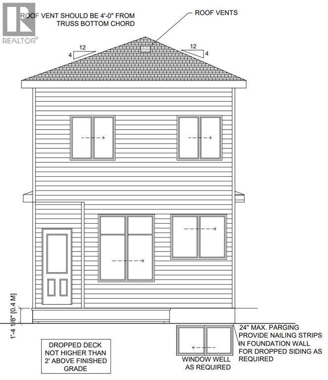 Rear Elevation - 1975 Mccaskill Drive, Crossfield, AB - Other