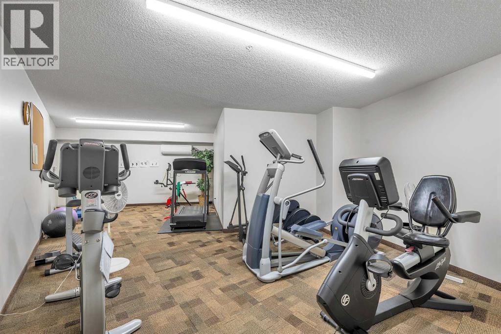 3340, 6818 Pinecliff Grove Ne, Calgary, AB - Indoor Photo Showing Gym Room