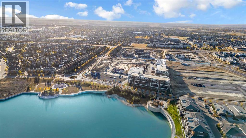 7209, 1802 Mahogany Boulevard, Calgary, AB - Outdoor With Body Of Water With View