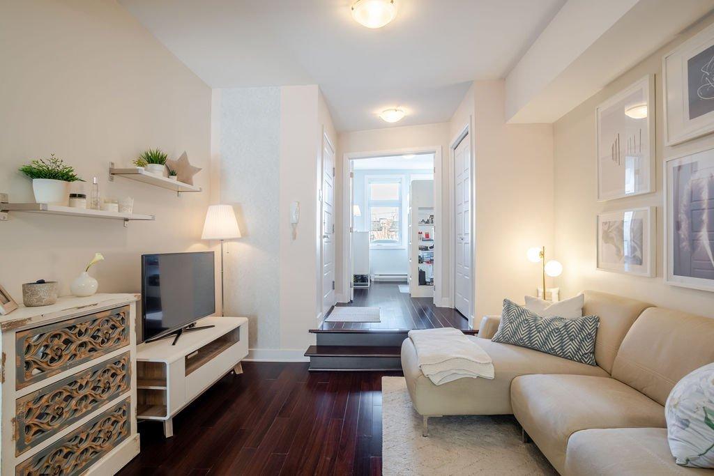 Living room - 6556 Rue Chabot, Montréal (Rosemont/La Petite-Patrie), QC - Indoor Photo Showing Living Room