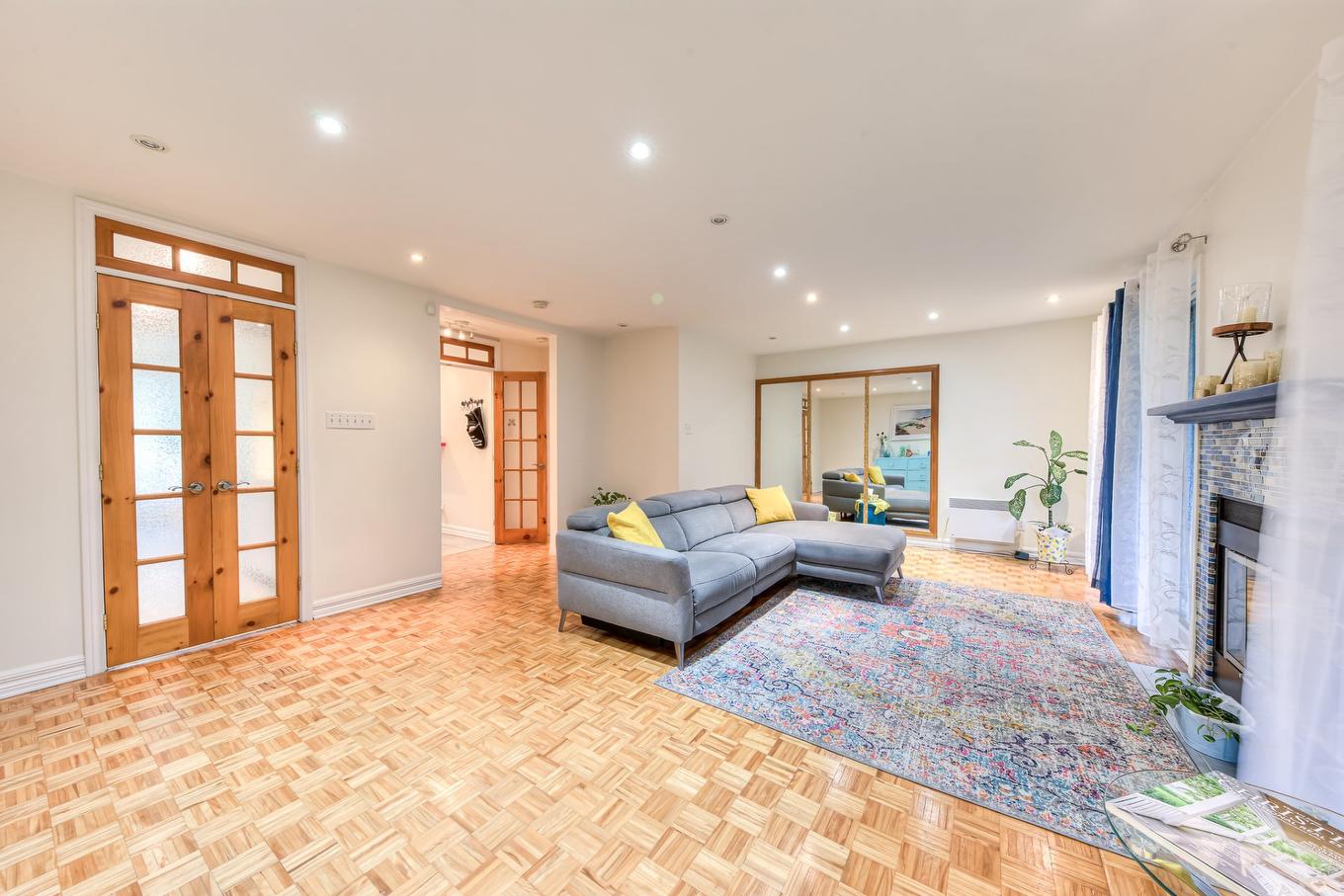 Salon - 4136 Rue De La Seine, Laval (Chomedey), QC - Indoor Photo Showing Other Room With Fireplace