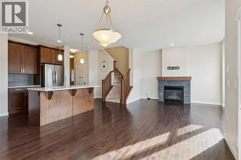 116 Walden Parade Se, Calgary, AB - Indoor With Fireplace