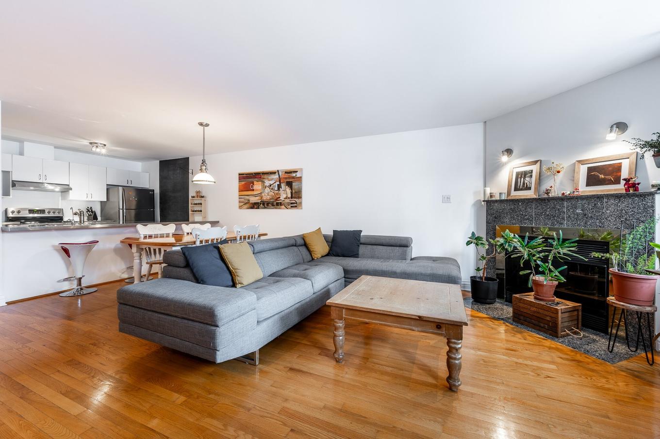 Salon - 5204 Av. Jeanne-D'Arc, Montréal (Rosemont/La Petite-Patrie), QC - Indoor Photo Showing Living Room