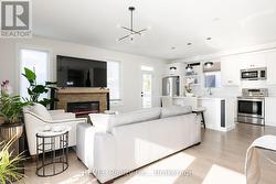 The floors are an engineered hardwood. -