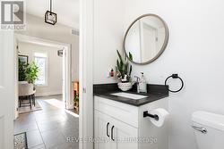 The convenient main floor 2-piece bathroom. -