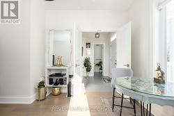 The versatile room can be used as a dining room. -