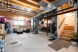 Great ceiling height & windows in the basement. -