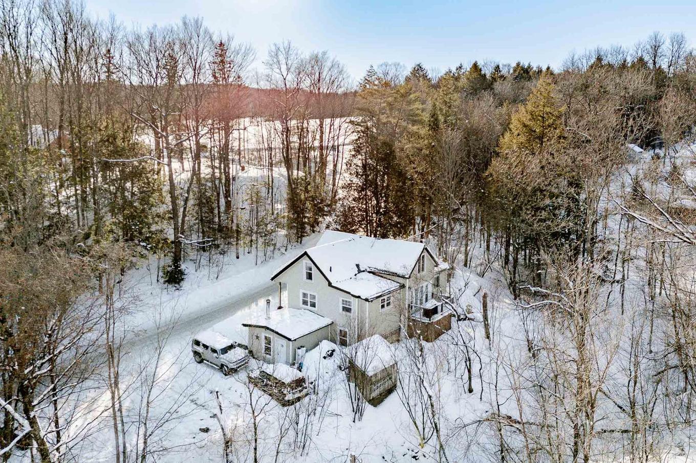 Photo aérienne - 54 Rue Downs, Sherbrooke (Lennoxville), QC - Outdoor With View