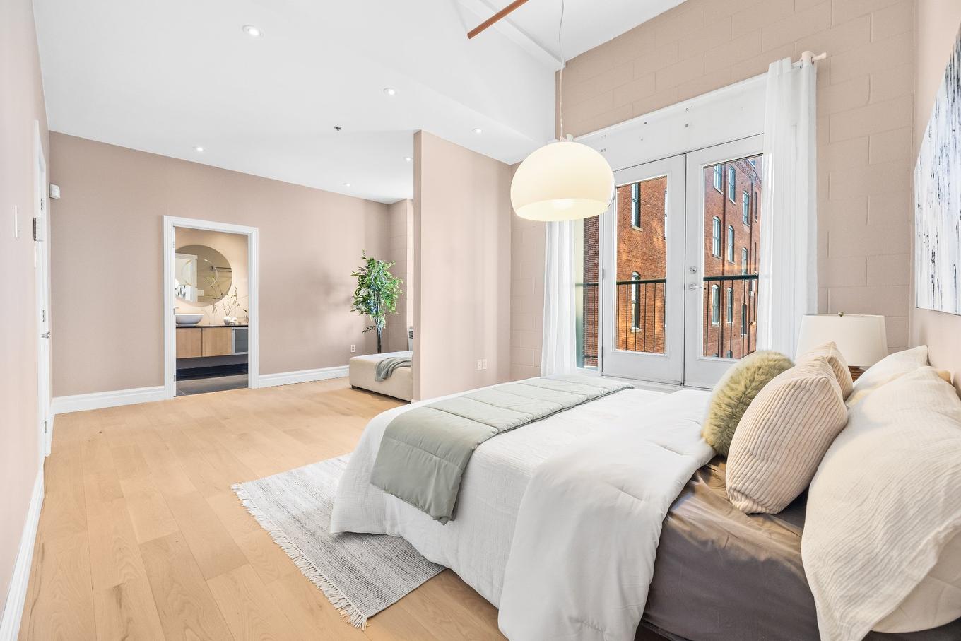 Chambre à coucher principale - 227-2801 Rue Du Centre, Montréal (Le Sud-Ouest), QC - Indoor Photo Showing Bedroom