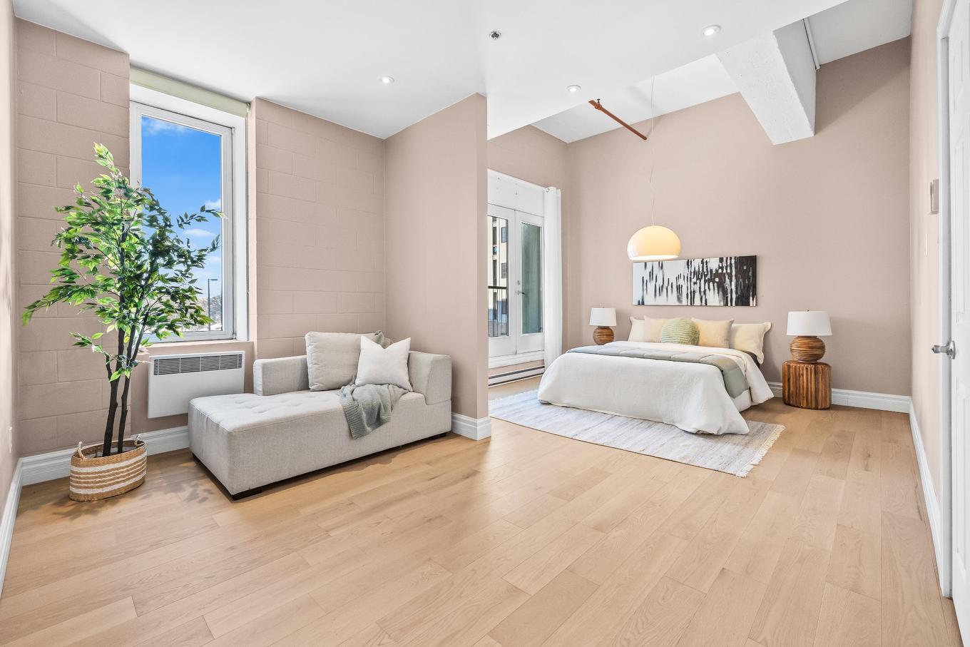 Chambre à coucher principale - 227-2801 Rue Du Centre, Montréal (Le Sud-Ouest), QC - Indoor Photo Showing Bedroom