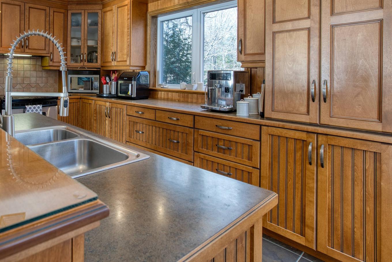 Cuisine - 39 Rue Tracy, Saint-Hippolyte, QC - Indoor Photo Showing Kitchen With Double Sink