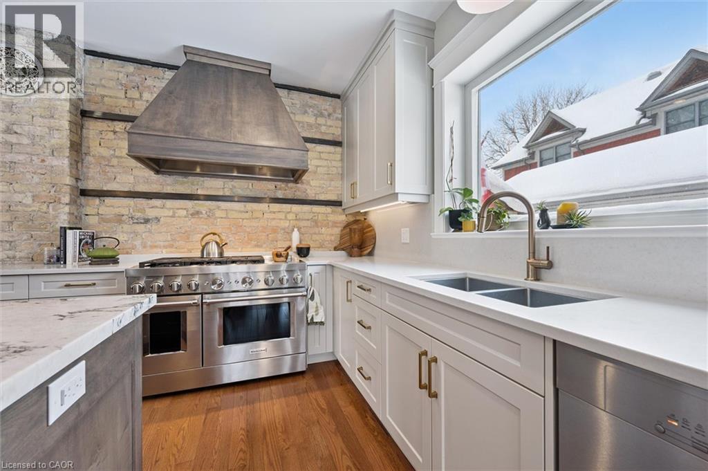 63 Menno Street, Waterloo, ON - Indoor Photo Showing Kitchen With Double Sink With Upgraded Kitchen