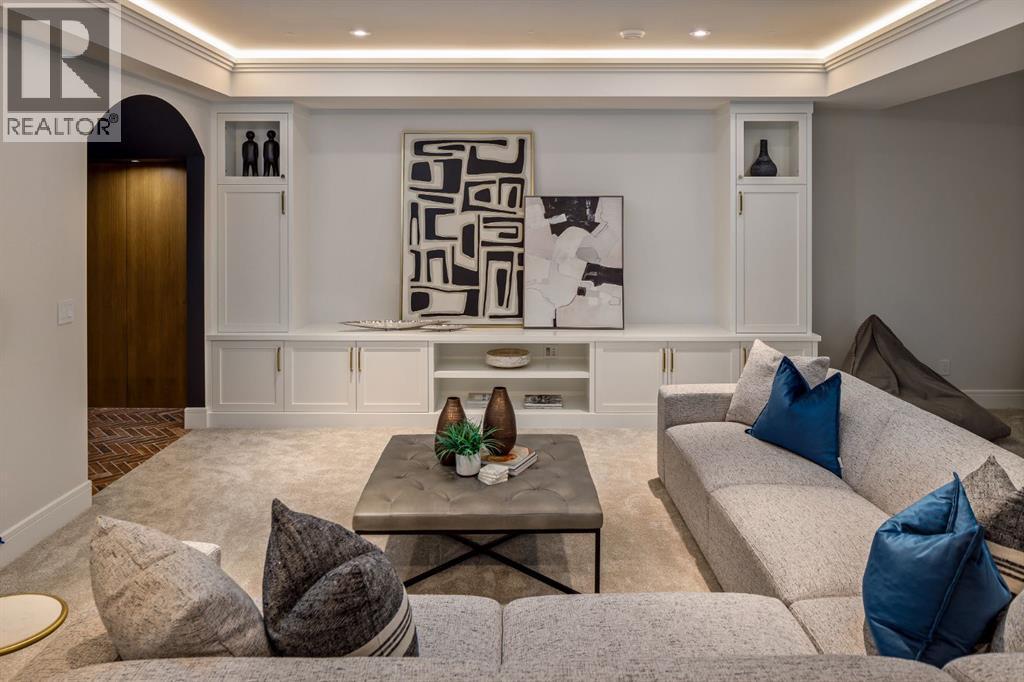 Recessed Lighting and Wine Room - 2920 Toronto Crescent Nw, Calgary, AB - Indoor