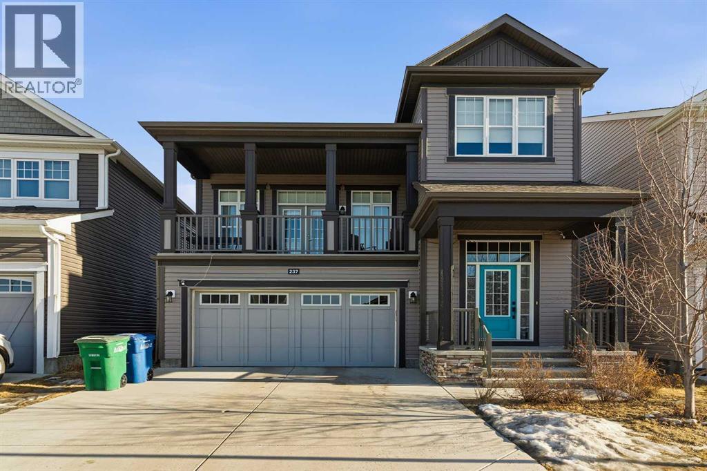 237 Windrow Crescent Sw, Airdrie, AB - Outdoor With Balcony With Facade