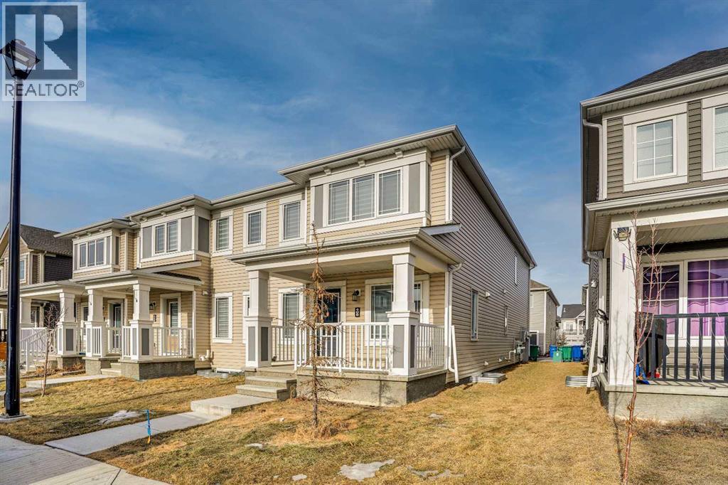 408 Windbury Link Sw, Airdrie, AB - Outdoor With Deck Patio Veranda With Facade