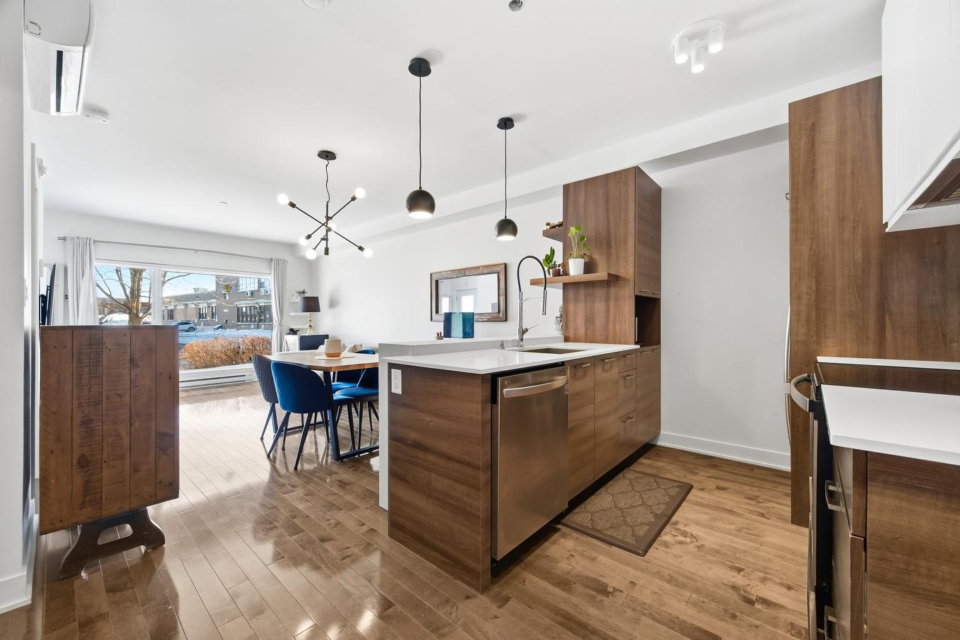 Overall view - 112-5700 Rue Garnier, Montréal (Rosemont/La Petite-Patrie), QC - Indoor Photo Showing Kitchen