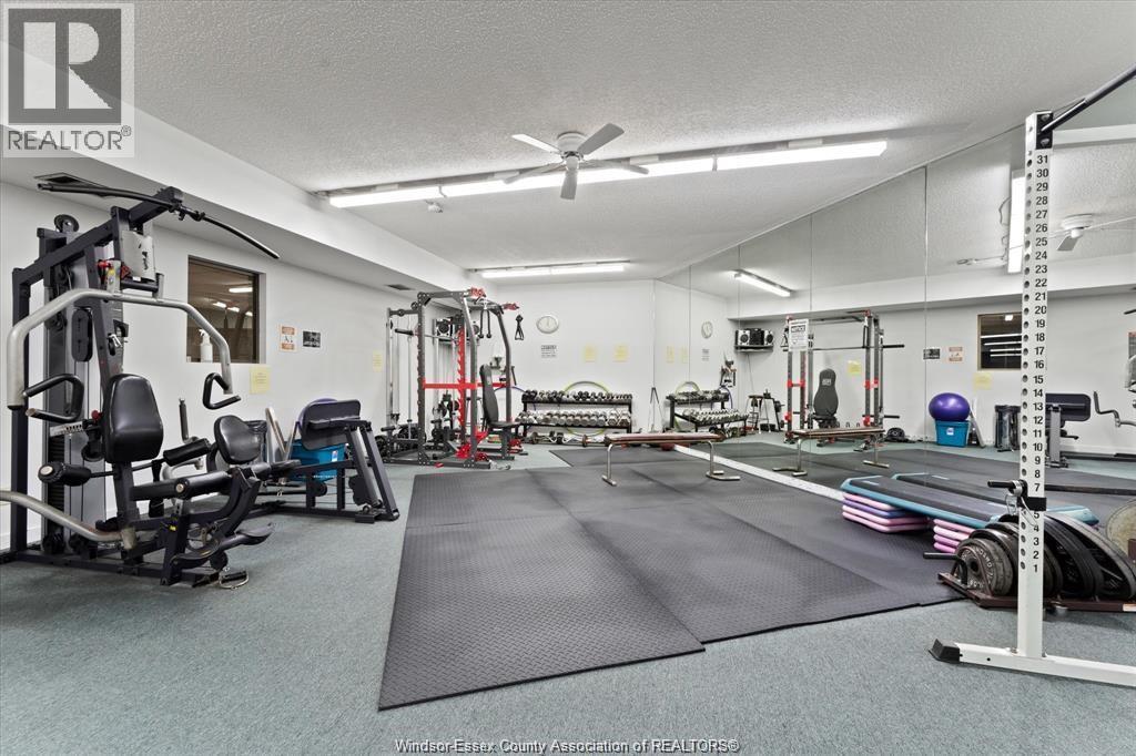 9099 Riverside Drive East Unit# E1017, Windsor, ON - Indoor Photo Showing Gym Room
