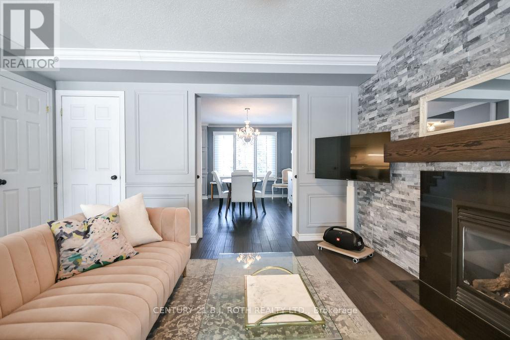 5 Claire Drive, Barrie, ON - Indoor Photo Showing Living Room With Fireplace
