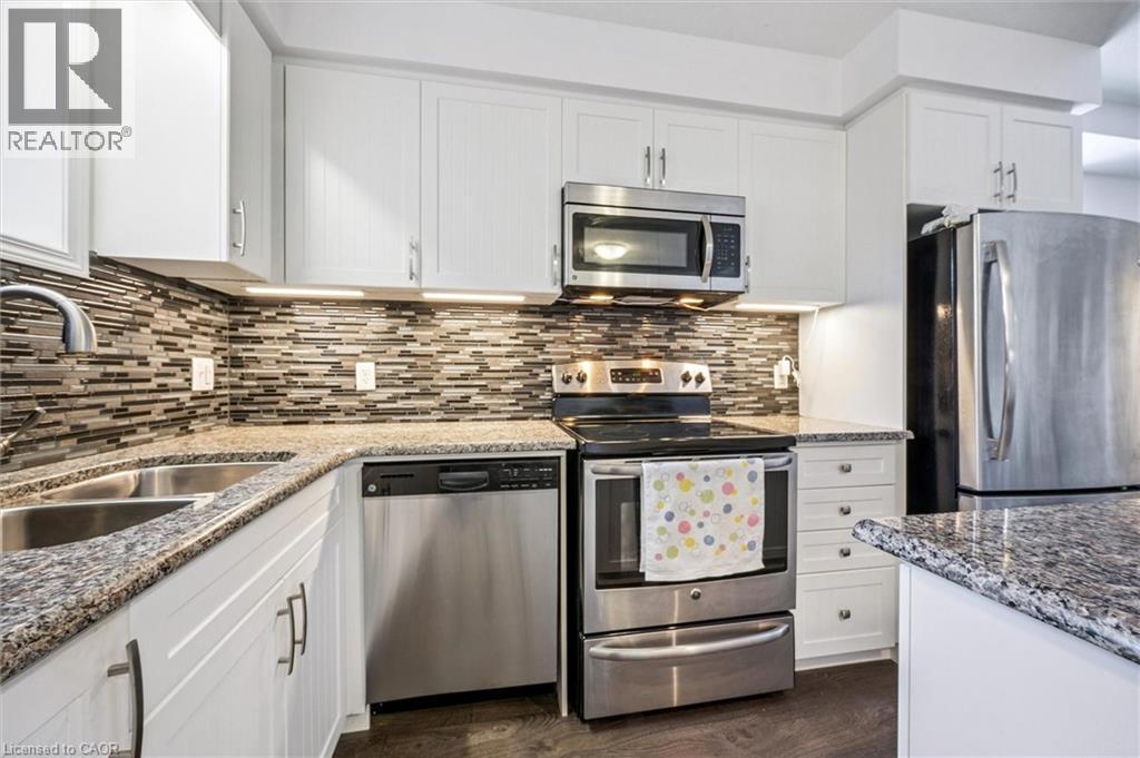 388 Old Huron Road Unit# 1A, Kitchener, ON - Indoor Photo Showing Kitchen With Stainless Steel Kitchen With Double Sink With Upgraded Kitchen