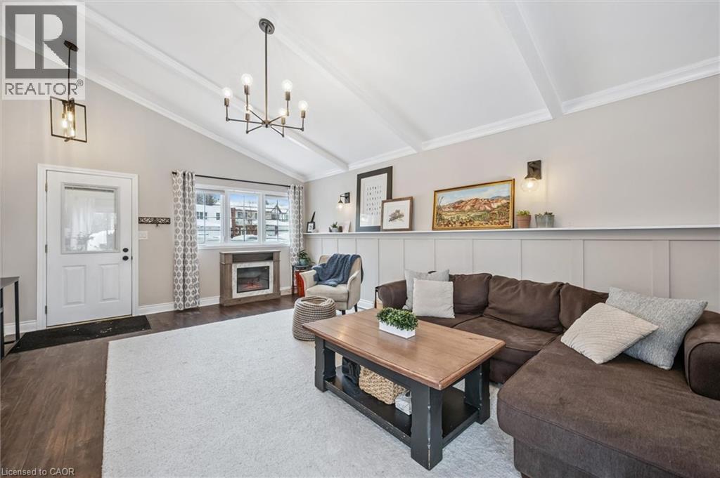 69 Heiman Street, Kitchener, ON - Indoor Photo Showing Living Room With Fireplace
