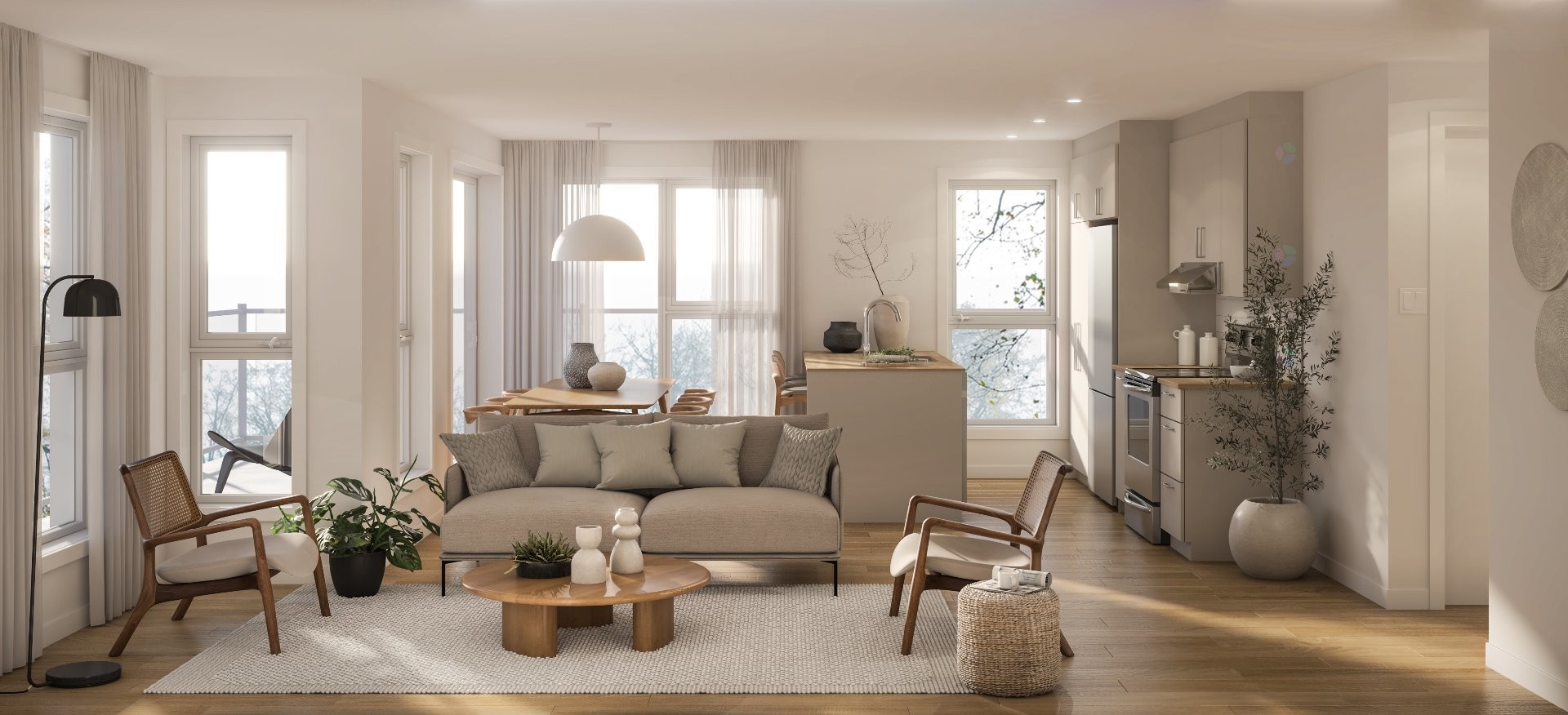 Overall view - 210-135 Rue Brunet, Salaberry-De-Valleyfield, QC - Indoor Photo Showing Living Room