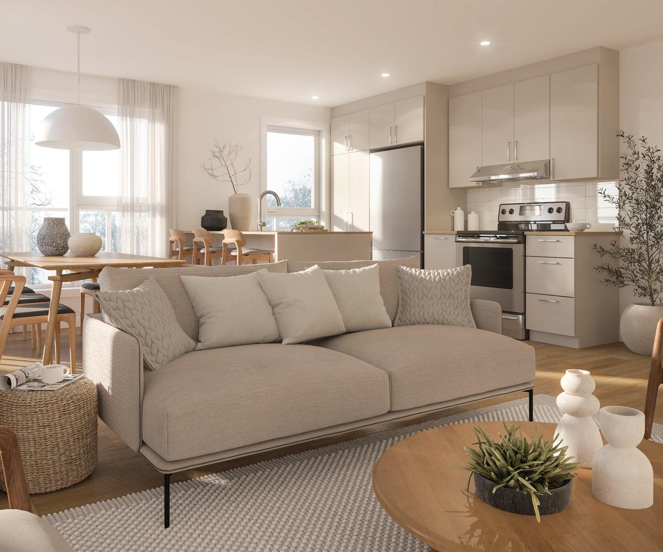 Overall view - 210-135 Rue Brunet, Salaberry-De-Valleyfield, QC - Indoor Photo Showing Living Room