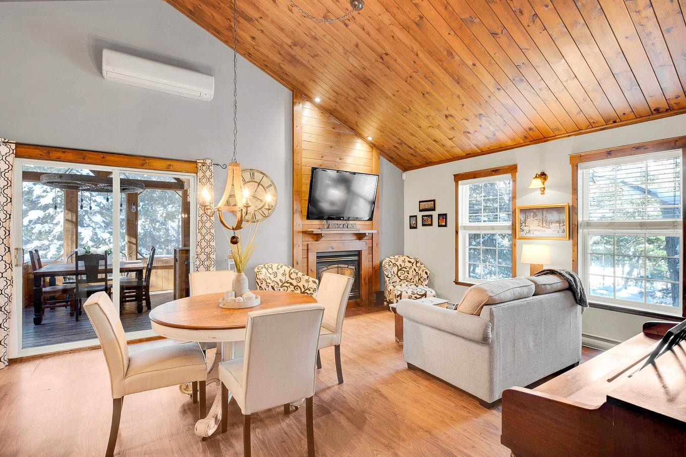 Vue d'ensemble - 111 Ch. De La Forge O., Saint-Adolphe-D'Howard, QC - Indoor With Fireplace