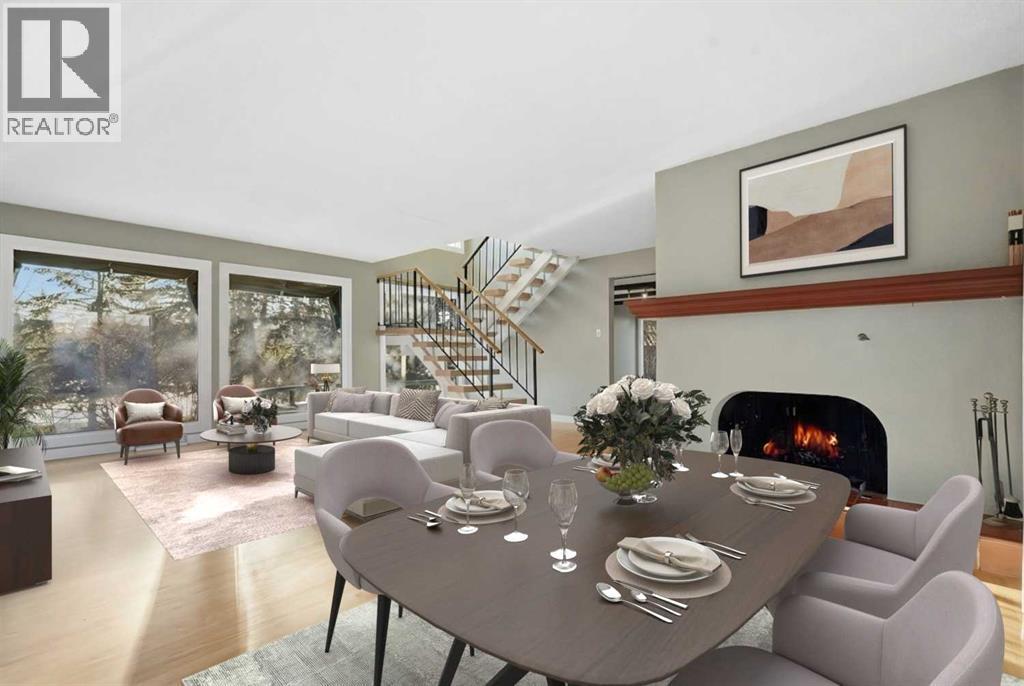 327 Willow Ridge Place Se, Calgary, AB - Indoor Photo Showing Living Room With Fireplace