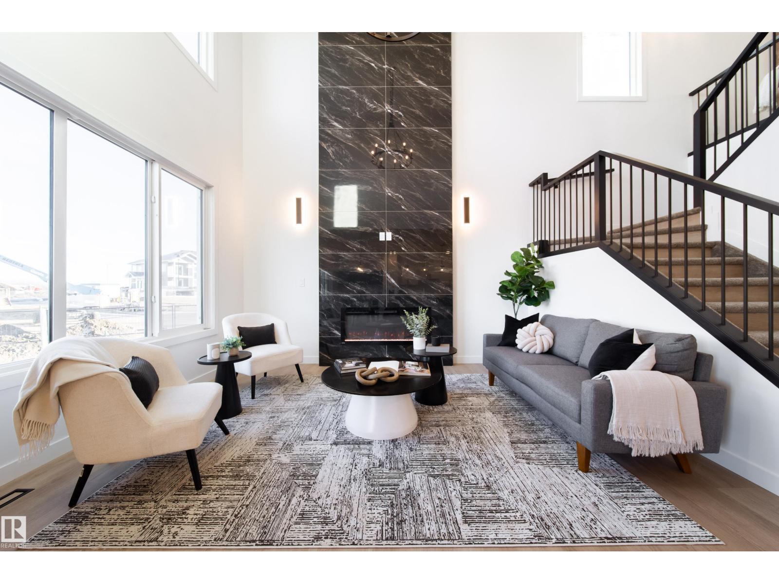 34 Sun Meadows Cl, Stony Plain, AB - Indoor With Fireplace