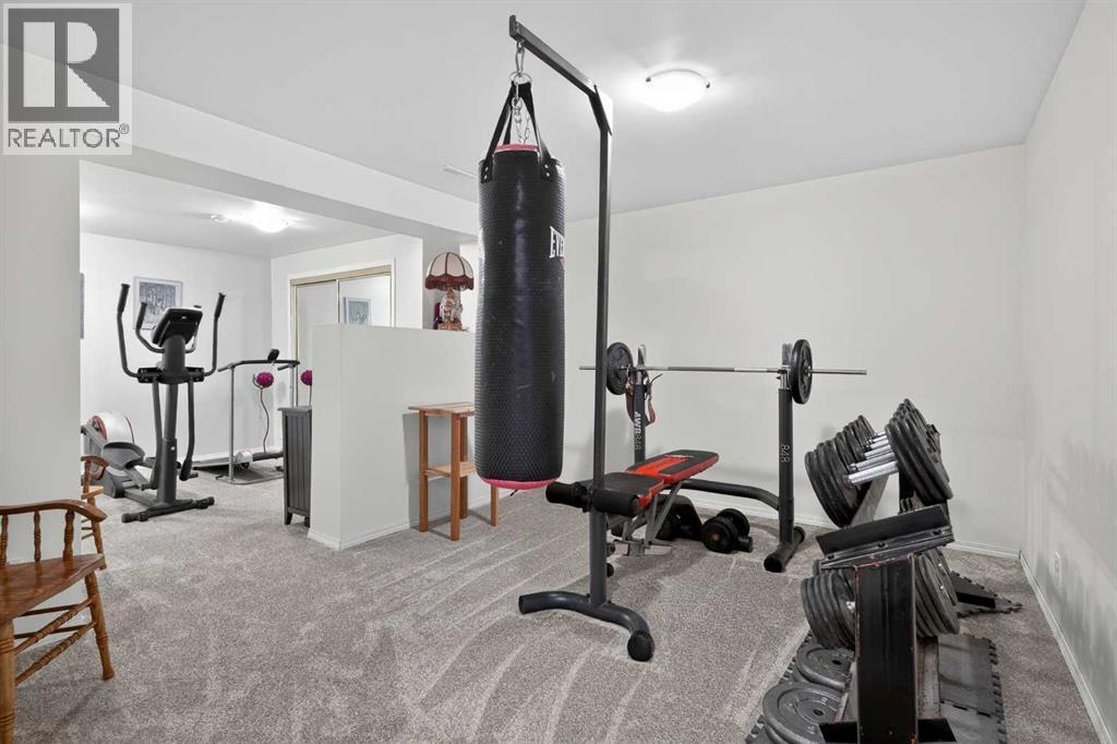 16 Rundleson Way Ne, Calgary, AB - Indoor Photo Showing Gym Room