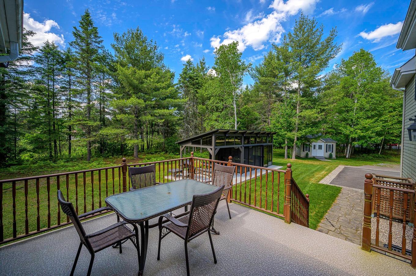 Patio - 500 Rue Des Rosiers, Sainte-Adèle, QC - Outdoor With Deck Patio Veranda