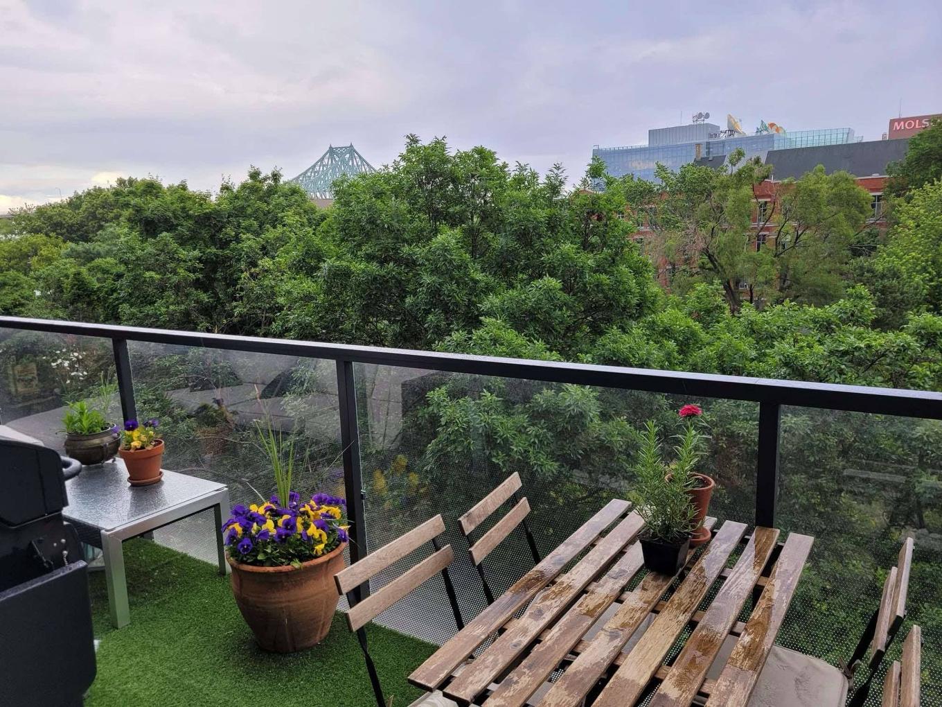 Balcon - 605-1575 Rue Gareau, Montréal (Ville-Marie), QC - Outdoor With Balcony