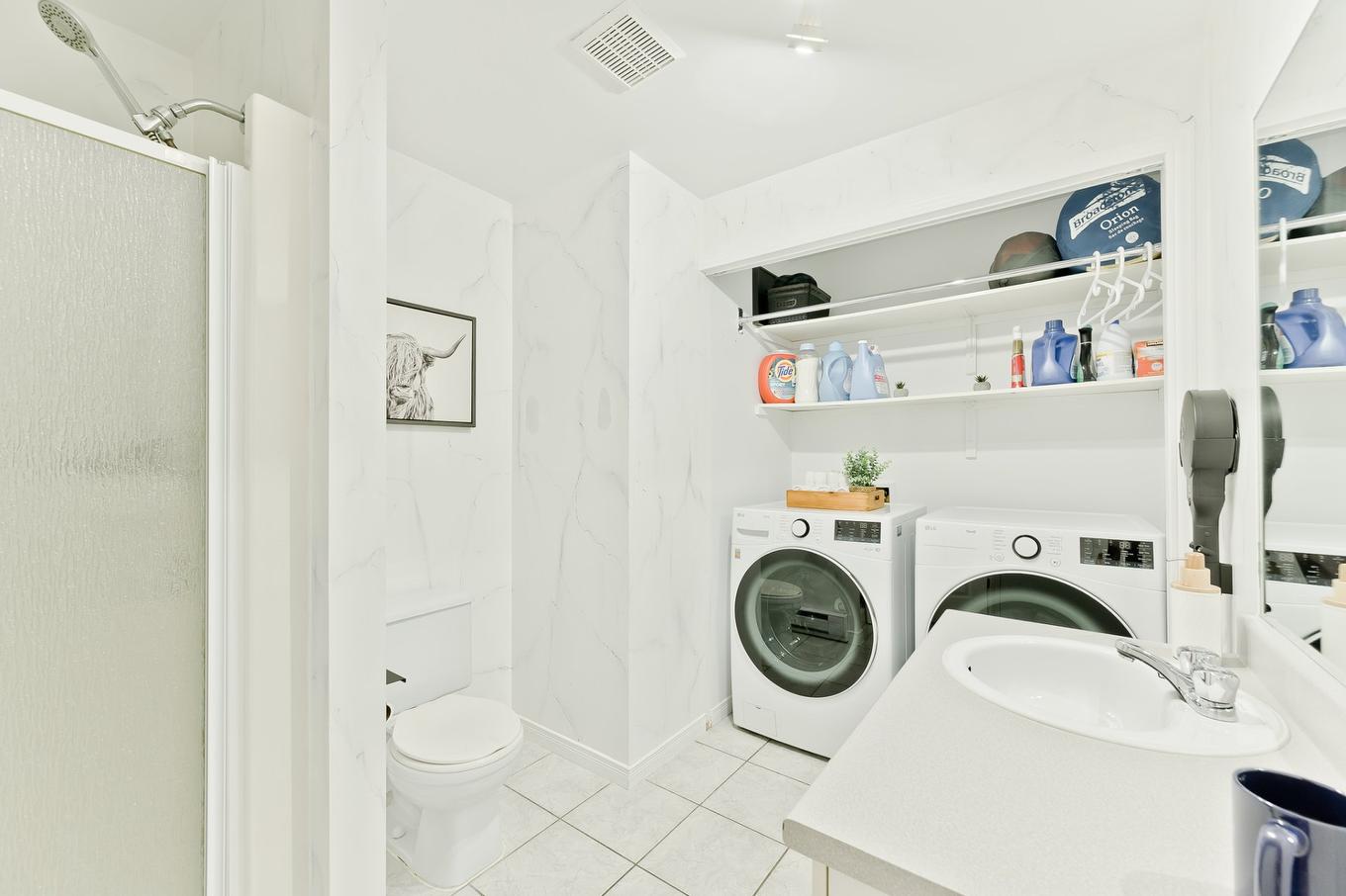 Salle de bains - 1487 Rue Des Roses, Sherbrooke (Fleurimont), QC - Indoor Photo Showing Laundry Room