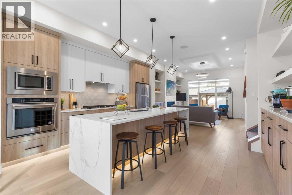 2520 Cochrane Road Nw, Calgary, AB - Indoor Photo Showing Kitchen With Stainless Steel Kitchen With Upgraded Kitchen