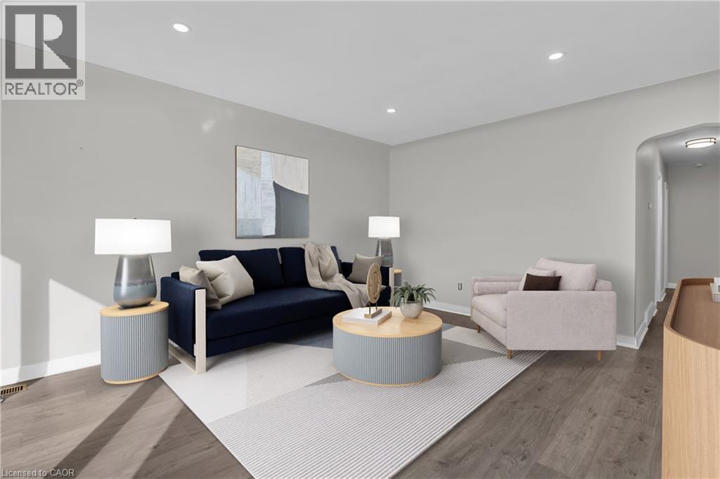 Virtually Staged - 220 Bruce Street, Kitchener, ON - Indoor Photo Showing Living Room