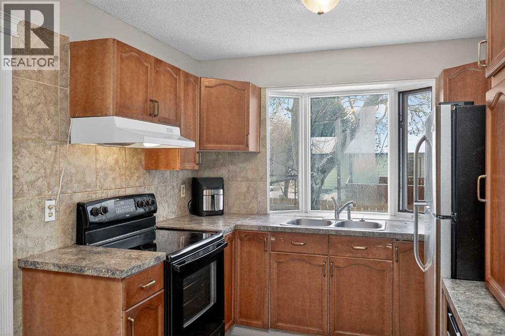 3503 42 Street Ne, Calgary, AB - Indoor Photo Showing Kitchen With Double Sink
