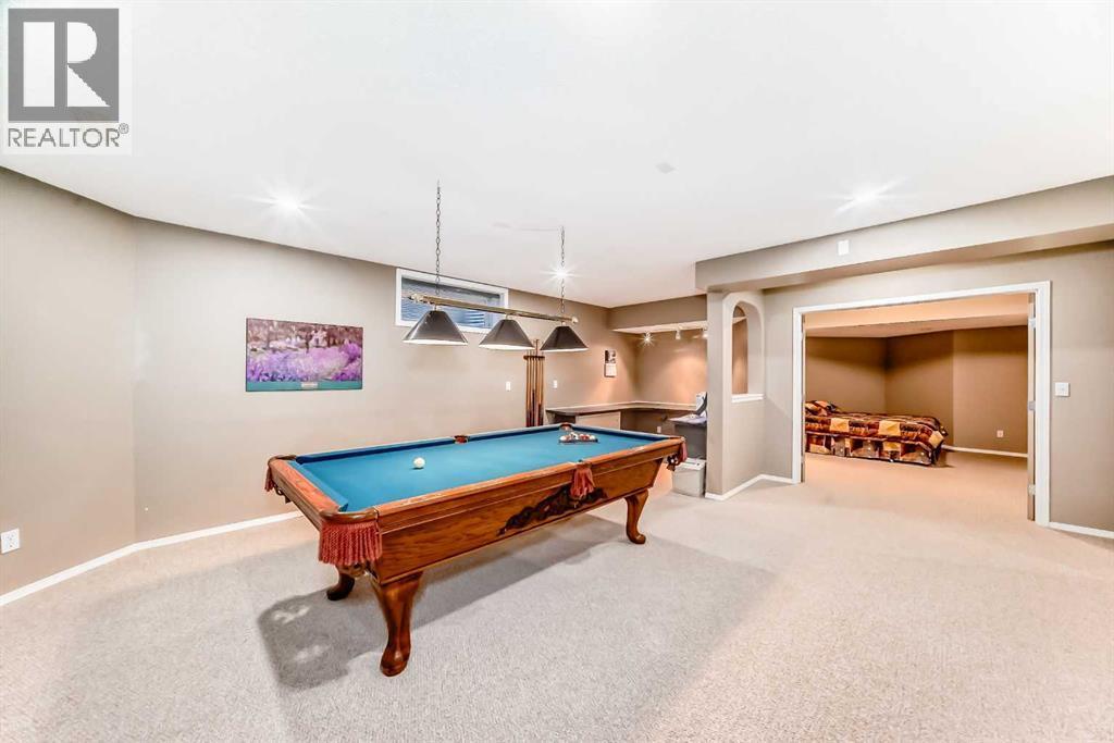 Games area pool table included! - 11931 Valley Ridge Drive Nw, Calgary, AB - Indoor Photo Showing Other Room