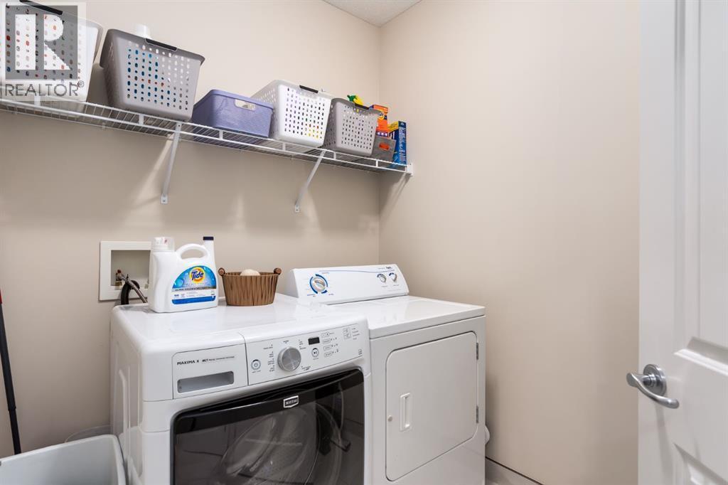 Main floor laundry room - 128 Seagreen Manor, Chestermere, AB - Indoor Photo Showing Laundry Room