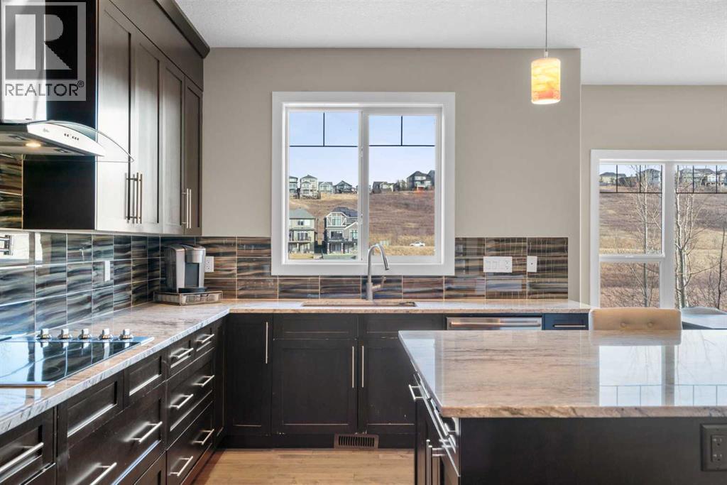 173 Sage Meadows Circle Nw, Calgary, AB - Indoor Photo Showing Kitchen With Upgraded Kitchen