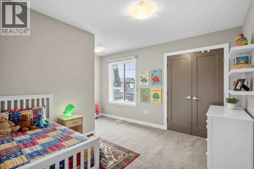 Vitually Staged Bedroom - 173 Sage Meadows Circle Nw, Calgary, AB - Indoor Photo Showing Bedroom