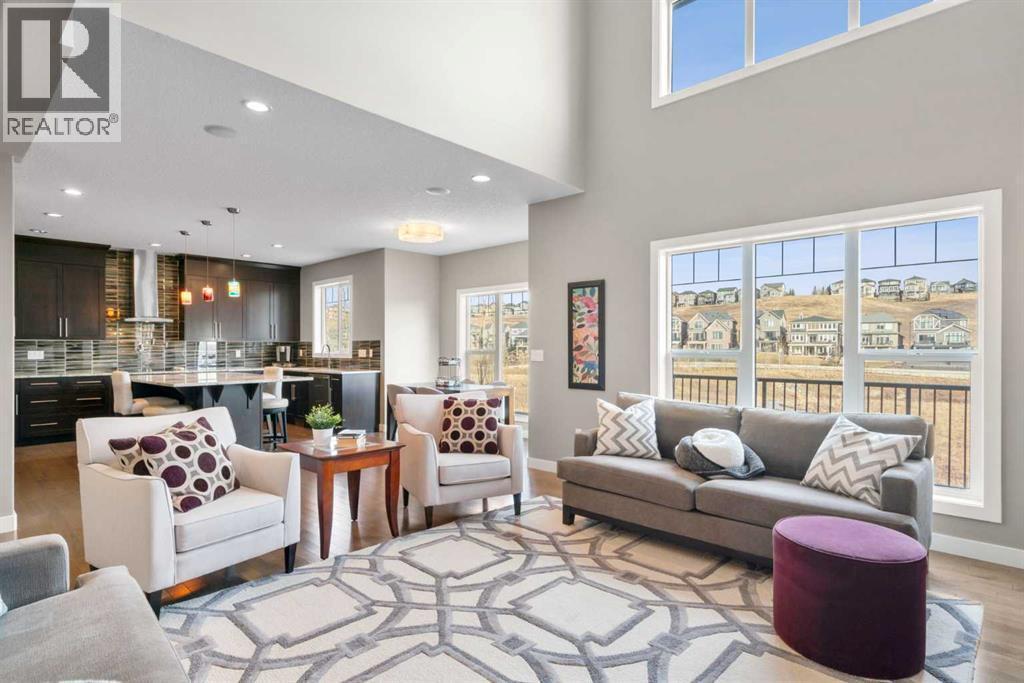 173 Sage Meadows Circle Nw, Calgary, AB - Indoor Photo Showing Living Room