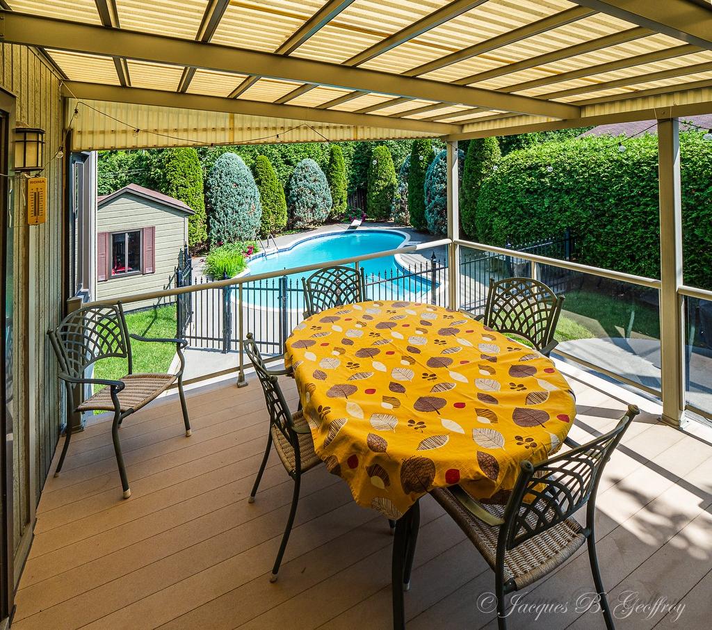 Terrasse - 9120 Av. Émile-Legault, Montréal (Anjou), QC - Outdoor With In Ground Pool With Deck Patio Veranda With Exterior