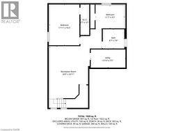View of floor plan / room layout -