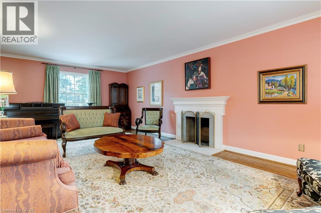 238 Penn Drive, Burlington, ON - Indoor Photo Showing Living Room With Fireplace