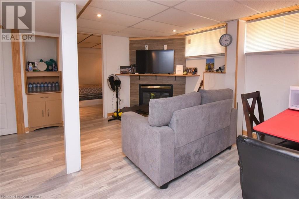 205 Ivon Avenue, Hamilton, ON - Indoor With Fireplace