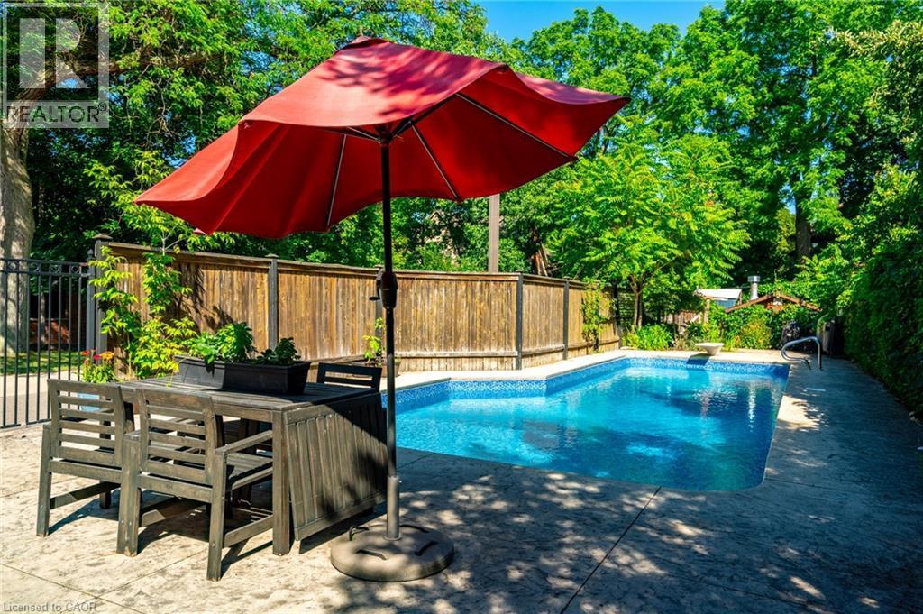 35 Mountain Avenue, Hamilton, ON - Outdoor With In Ground Pool With Deck Patio Veranda With Backyard